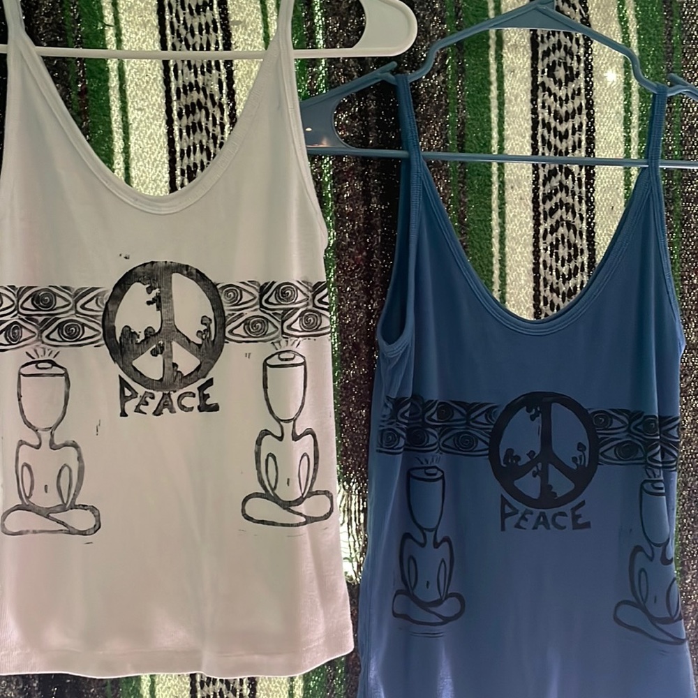 TWO HANDMADE ONE OF A KIND TANKS